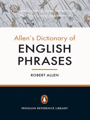 cover image of Allen's Dictionary of English Phrases